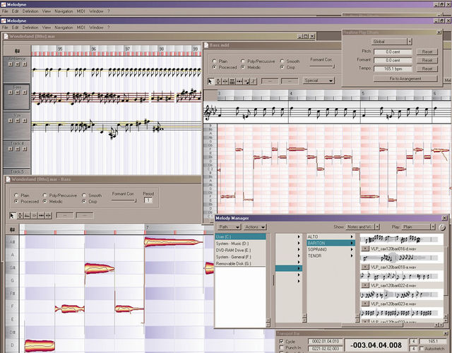 blank The Melodyne 3 interface.